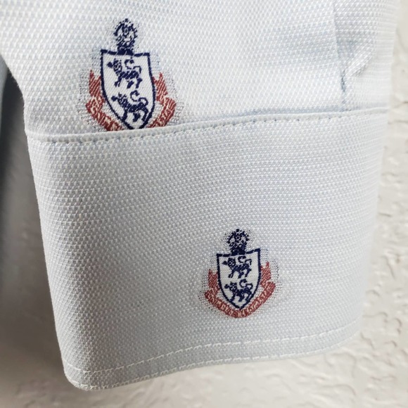 Escada Light Blue Blouse with Embroidered Accents - Picture 5 of 7